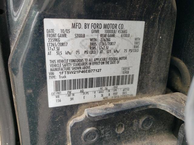 Photo 11 VIN: 1FTSW21P46EB77127 - FORD F250 SUPER 