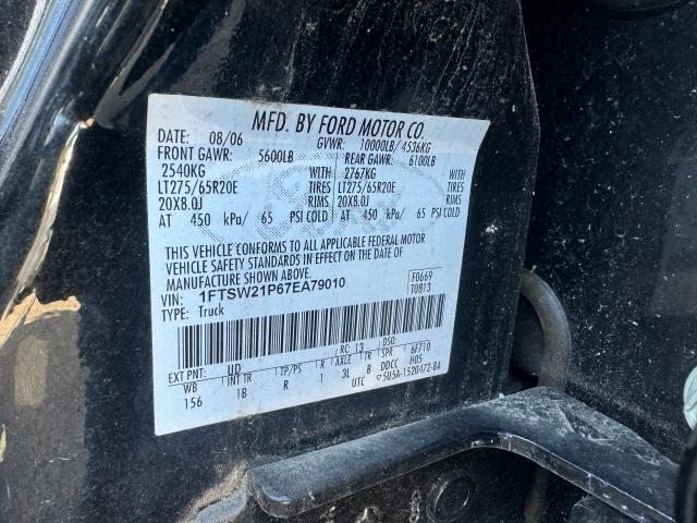 Photo 9 VIN: 1FTSW21P67EA79010 - FORD F250 SUPER 