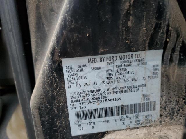 Photo 11 VIN: 1FTSW21PX7EA81665 - FORD F250 SUPER 