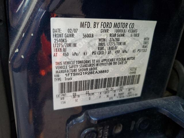 Photo 12 VIN: 1FTSW21R28EA38893 - FORD F250 SUPER 