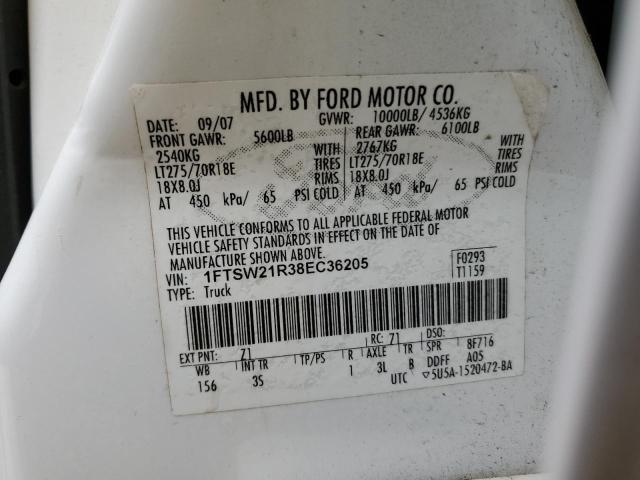 Photo 11 VIN: 1FTSW21R38EC36205 - FORD F250 