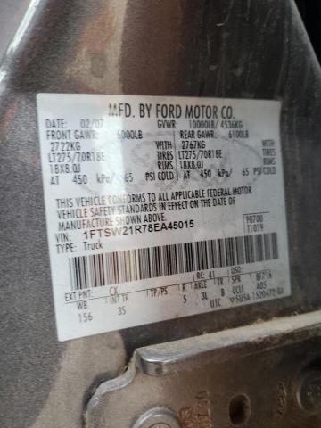 Photo 11 VIN: 1FTSW21R78EA45015 - FORD F250 SUPER 