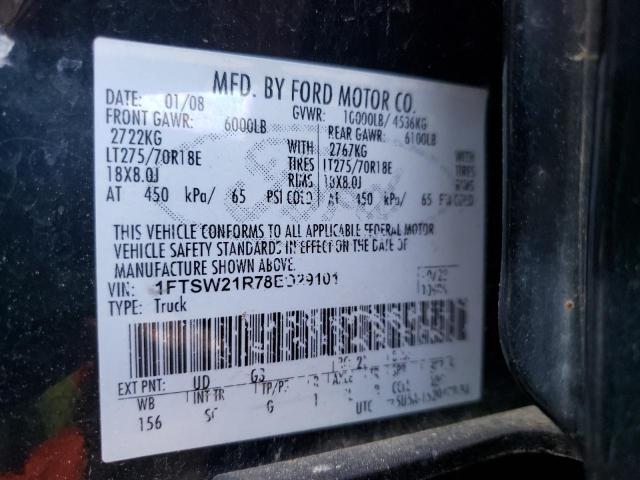 Photo 9 VIN: 1FTSW21R78ED29101 - FORD F250 SUPER 