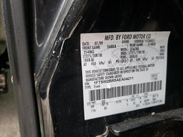 Photo 9 VIN: 1FTSW2BR5AEA04211 - FORD F250 SUPER 