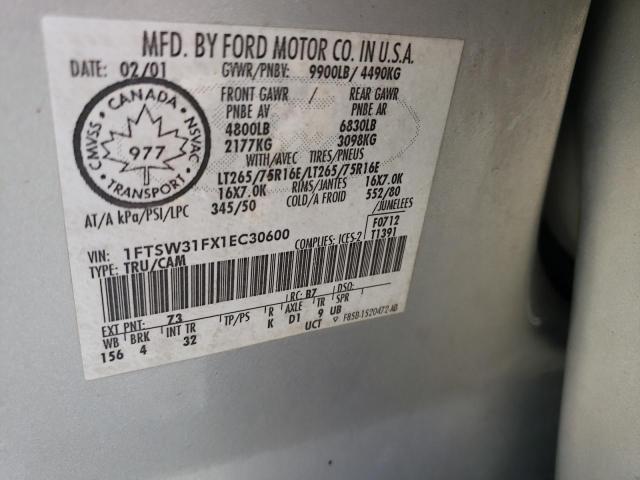 Photo 11 VIN: 1FTSW31FX1EC30600 - FORD F350 SRW S 