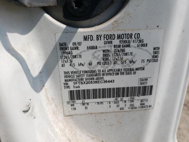 Photo 11 VIN: 1FTSX20538EC36443 - FORD F250 