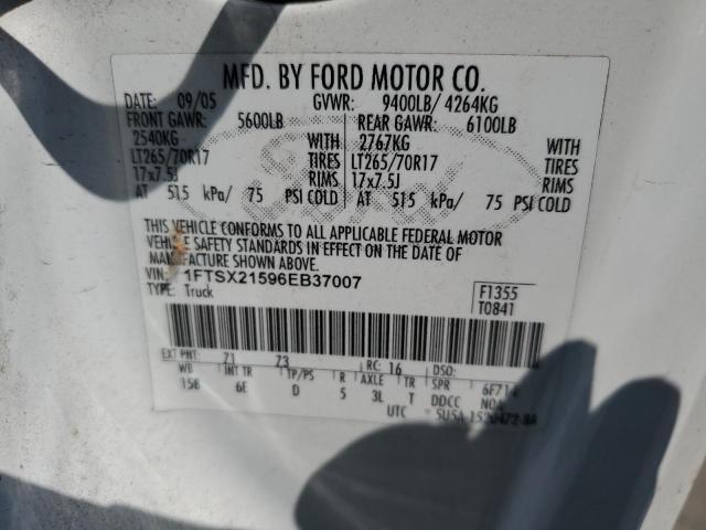 Photo 11 VIN: 1FTSX21596EB37007 - FORD F250 SUPER 