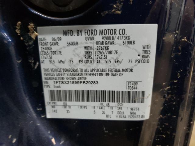 Photo 11 VIN: 1FTSX21599EB29283 - FORD F250 SUPER 