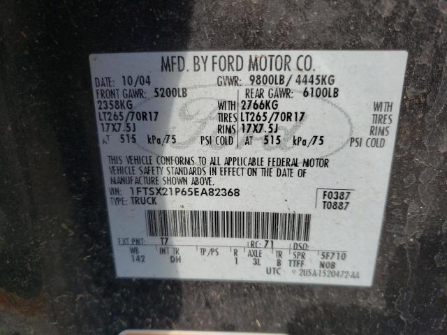 Photo 11 VIN: 1FTSX21P65EA82368 - FORD F250 SUPER 