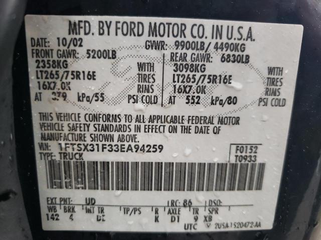 Photo 11 VIN: 1FTSX31F33EA94259 - FORD F350 