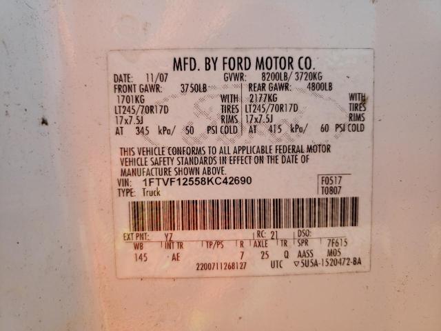 Photo 11 VIN: 1FTVF12558KC42690 - FORD F150 