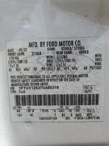 Photo 11 VIN: 1FTVX12537NA60318 - FORD F150 