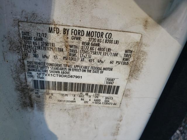 Photo 9 VIN: 1FTVX1CT9DKD87901 - FORD F150 SUPER 