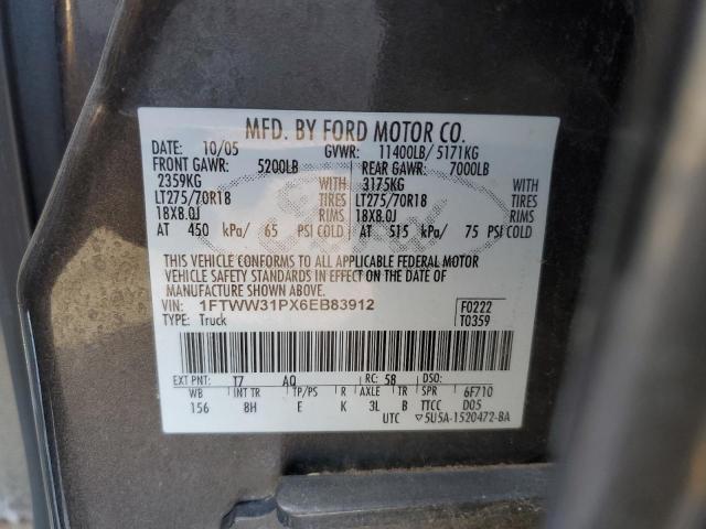 Photo 11 VIN: 1FTWW31PX6EB83912 - FORD F350 