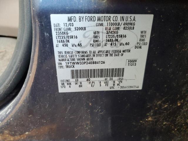 Photo 11 VIN: 1FTWW33P24EB84126 - FORD F350 