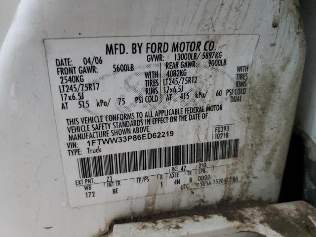 Photo 11 VIN: 1FTWW33P86ED62219 - FORD F350 