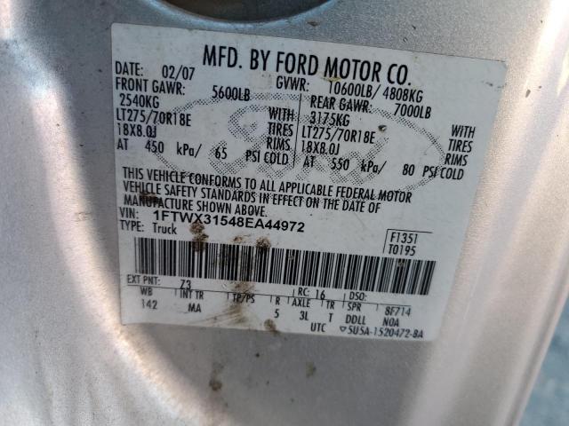 Photo 11 VIN: 1FTWX31548EA44972 - FORD F350 SRW S 