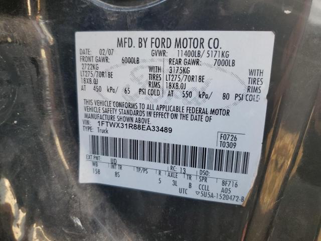 Photo 11 VIN: 1FTWX31R88EA33489 - FORD F350 SRW S 