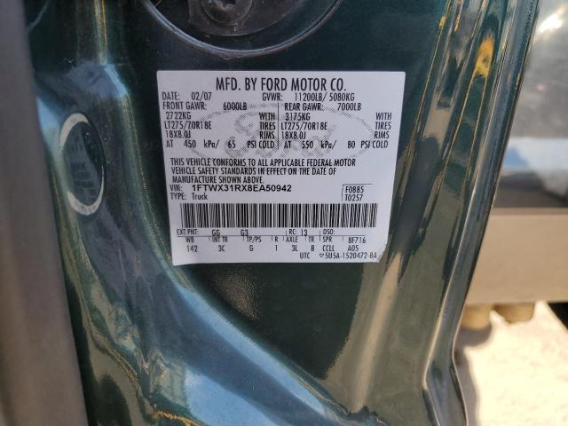 Photo 11 VIN: 1FTWX31RX8EA50942 - FORD F350 SRW S 