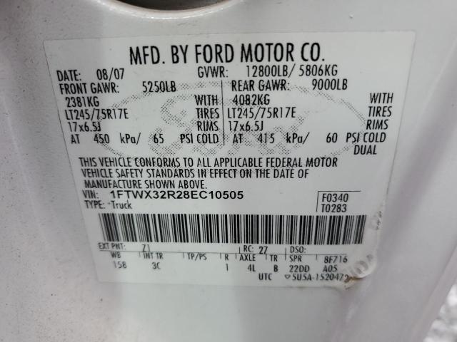 Photo 11 VIN: 1FTWX32R28EC10505 - FORD F350 SUPER 