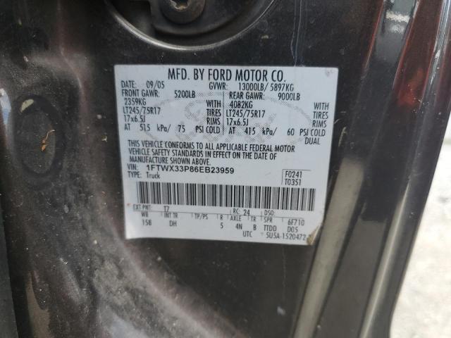 Photo 11 VIN: 1FTWX33P86EB23959 - FORD F350 SUPER 