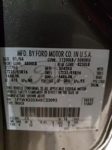 Photo 12 VIN: 1FTWX33SX4EC23093 - FORD F350 