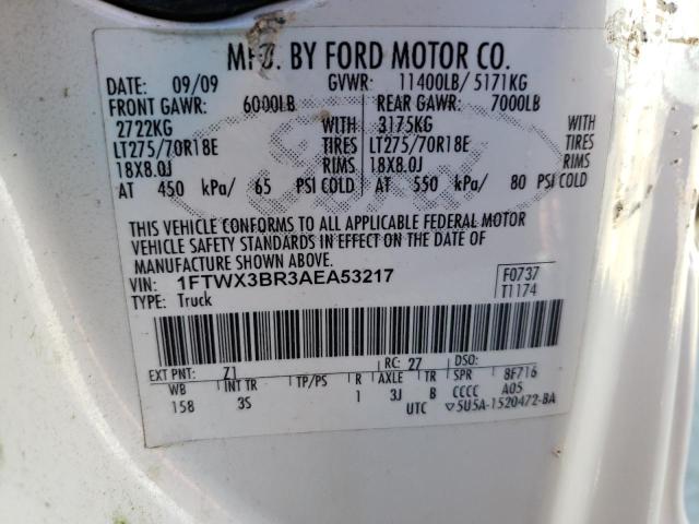 Photo 9 VIN: 1FTWX3BR3AEA53217 - FORD F350 SUPER 