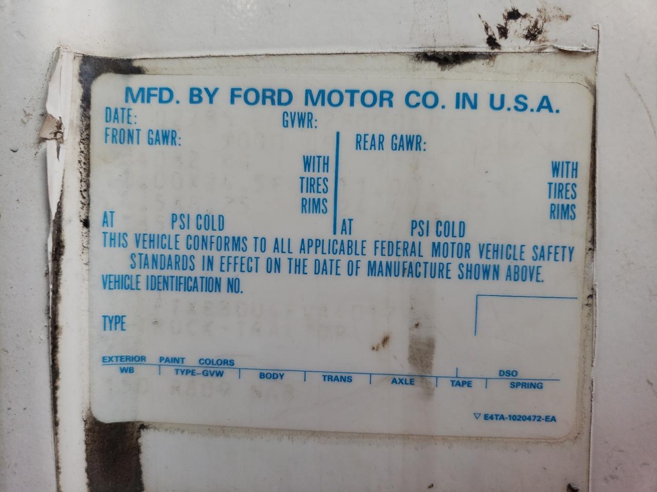 Photo 12 VIN: 1FTXR80U4FVA40177 - FORD NULL 