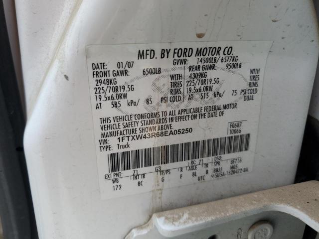 Photo 11 VIN: 1FTXW43R68EA05250 - FORD F450 SUPER 