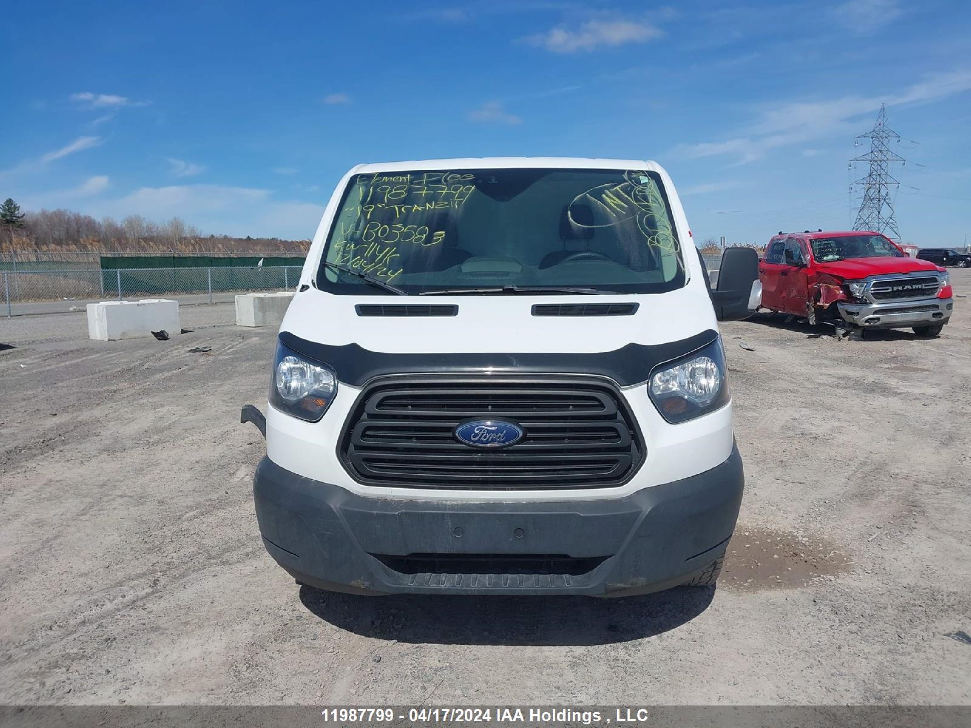 Photo 12 VIN: 1FTYE1YM3KKB03583 - FORD TRANSIT 