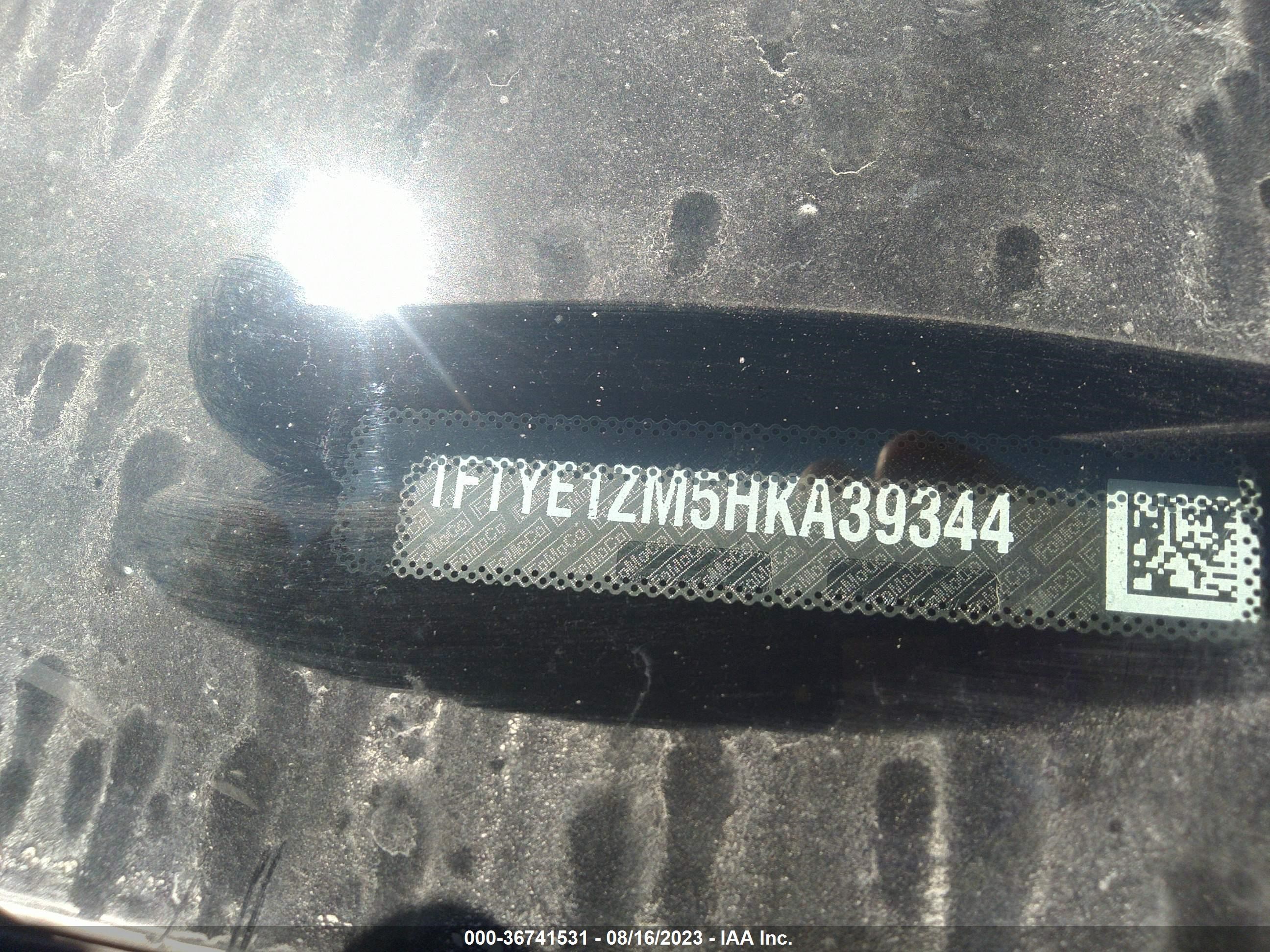 Photo 8 VIN: 1FTYE1ZM5HKA39344 - FORD TRANSIT 