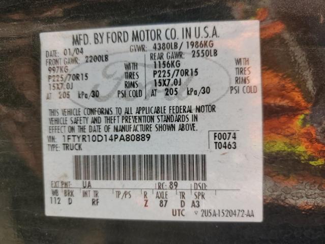 Photo 11 VIN: 1FTYR10D14PA80889 - FORD RANGER 