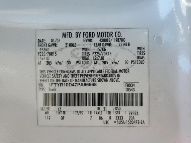 Photo 12 VIN: 1FTYR10D47PA66568 - FORD RANGER 