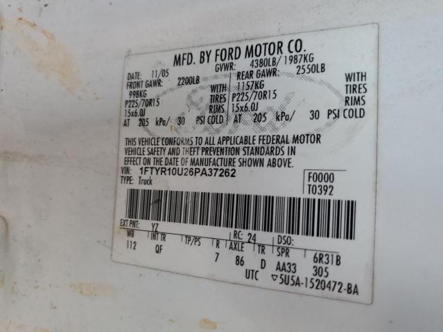 Photo 11 VIN: 1FTYR10U26PA37262 - FORD RANGER 