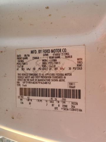 Photo 11 VIN: 1FTYR14D57PA34612 - FORD RANGER SUP 