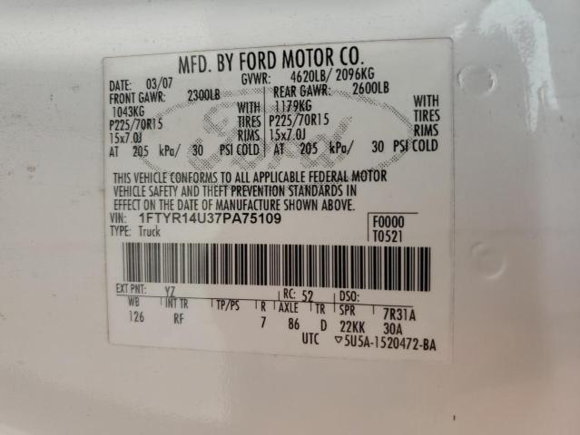 Photo 12 VIN: 1FTYR14U37PA75109 - FORD RANGER 