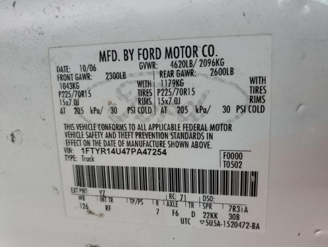 Photo 11 VIN: 1FTYR14U47PA47254 - FORD RANGER 