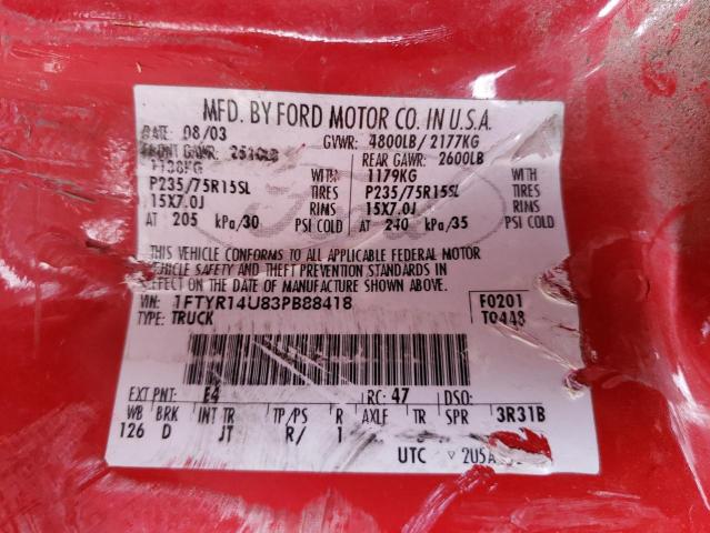 Photo 11 VIN: 1FTYR14U83PB88418 - FORD RANGER 