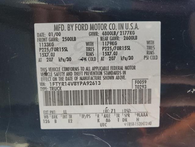 Photo 11 VIN: 1FTYR14V8YPA92613 - FORD RANGER SUP 