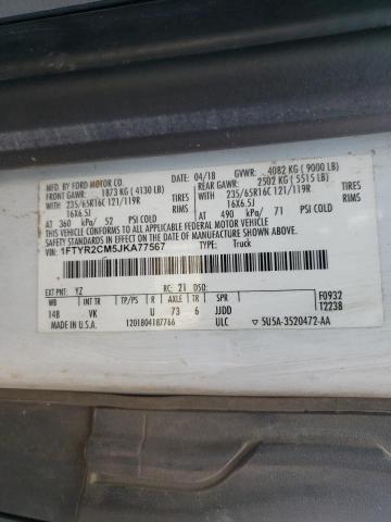 Photo 9 VIN: 1FTYR2CM5JKA77567 - FORD TRANSIT T- 