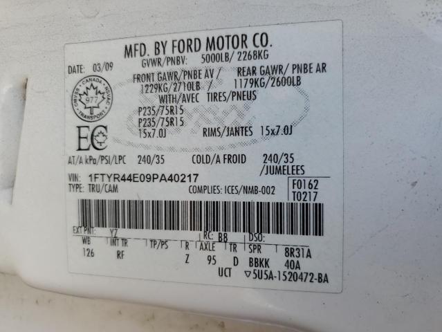 Photo 11 VIN: 1FTYR44E09PA40217 - FORD RANGER SUP 