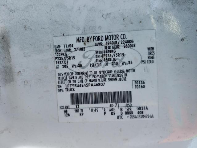 Photo 11 VIN: 1FTYR44E45PA46807 - FORD RANGER SUP 