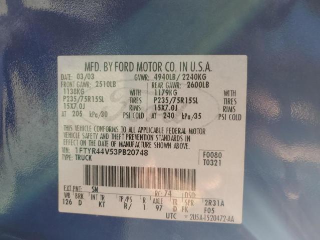 Photo 11 VIN: 1FTYR44V53PB20748 - FORD RANGER 