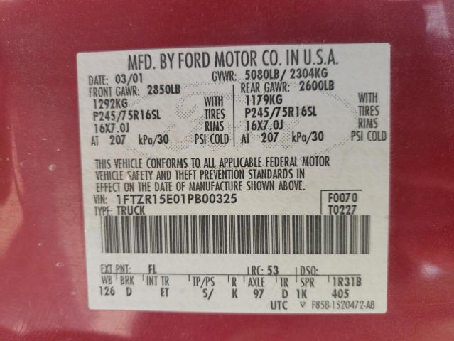 Photo 11 VIN: 1FTZR15E01PB00325 - FORD RANGER SUP 