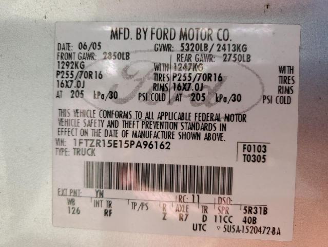 Photo 11 VIN: 1FTZR15E15PA96162 - FORD RANGER SUP 