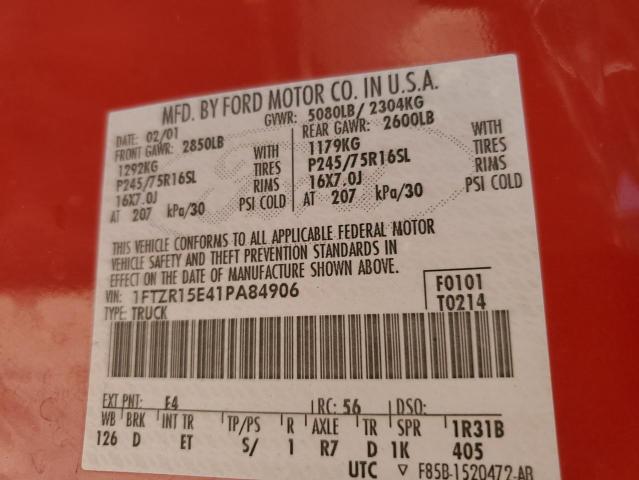 Photo 11 VIN: 1FTZR15E41PA84906 - FORD RANGER 