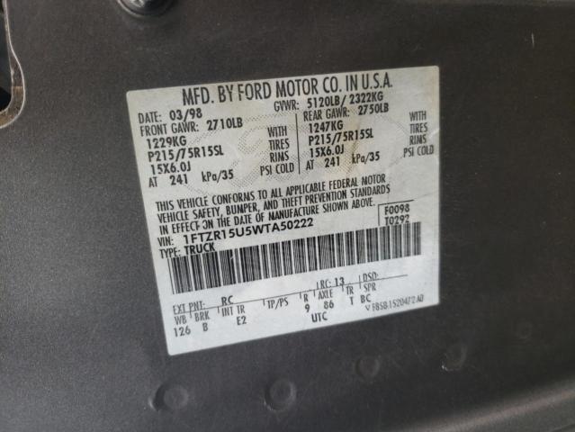 Photo 11 VIN: 1FTZR15U5WTA50222 - FORD RANGER 