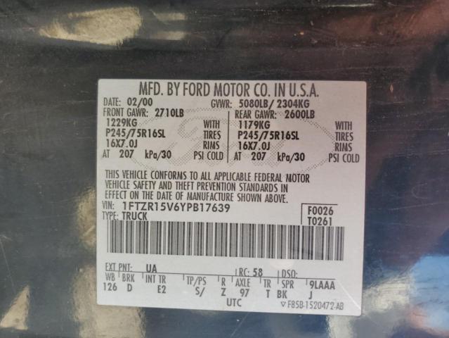 Photo 11 VIN: 1FTZR15V6YPB17639 - FORD RANGER SUP 