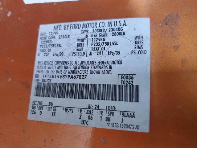 Photo 11 VIN: 1FTZR15V8YPA67827 - FORD RANGER SUP 