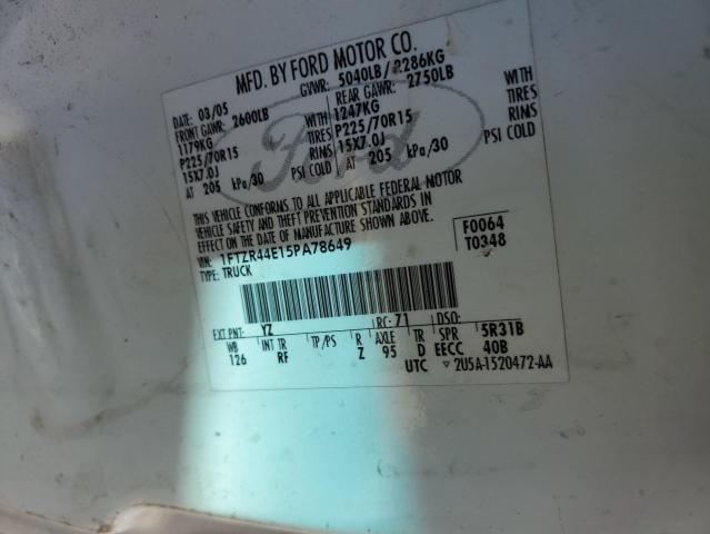 Photo 11 VIN: 1FTZR44E15PA78649 - FORD RANGER SUP 